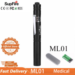 SUPERFIRE Flashlight ML01 Medical Flashlight Handy Pen Light Portable White Light/Yellow Light Dual light source Torch Light