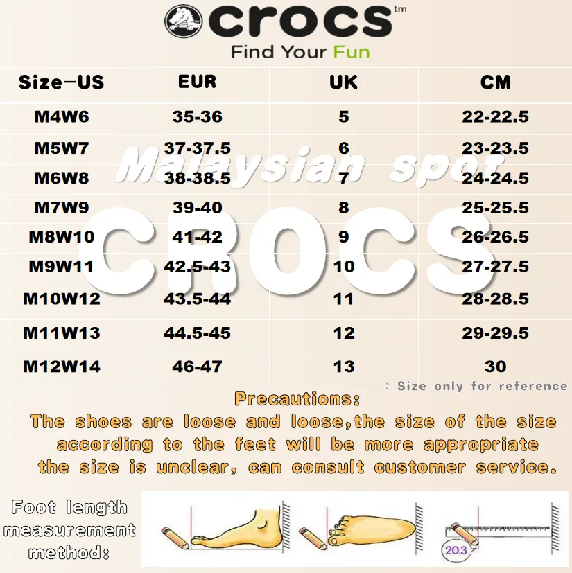 Crocs Size Chart M11 Online Crocs Size Chart M11 Online