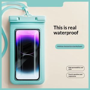 SERENEGLOW High-Transparency Waterproof Phone Case with Touch Screen for Swimming Diving Hot Spring Rafting and Outdoor Activities