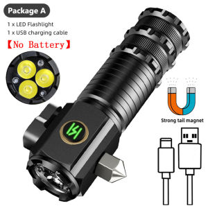 Alonefire X55 Multifunctional LED Flashlight Rechargeable Emergency Outdoor Lighting Torch