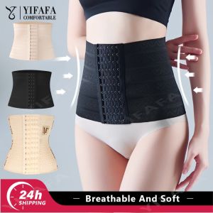 YIFAFA สายรัดเอวผู้หญิงชุดกระชับสัดส่วนเสื้อรัดรูปอุปกรณ์สำหรับหลังคลอดรัดหน้าท้อง S-3XL รัดเอว