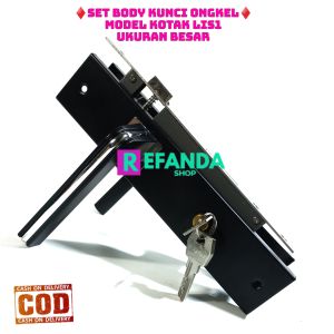 handle set kunci pintu rumah/gagang body ongkel ukuran besar untuk pintu depan dan kamar