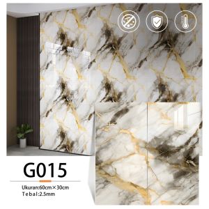 stiker ubin backplash dapur ubin dinding subway self-adhesive tempel di kamar mandi desain marmer