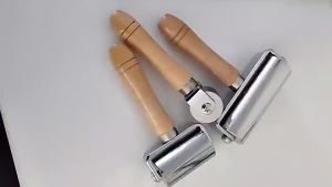 2025  JD [Hàng Sẵn] Con lăn kim loại tay cầm gỗ độ dài 25 60 100mm Homdeko J.