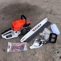 ELLKA 22 INCH 58 CC HEMAT BENSIN 2 TAK Mesin Gergaji Kayu Chain Saw  Bar Laser Senso Mantap Chainsaw Mesin Potong Kayu. 