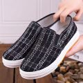 Free Shipping Women'S Shoes For Spring And Autumn, Canvas Shoes, Casual Black Shoes, Trendy Korean-Style Flat Sneakers. 