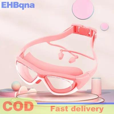 EHBqna High-definition Kidsrens Swimming Goggles For Boys And Girls Anti-fog Swimming Goggles Large-frame Goggles Comfortable Silic