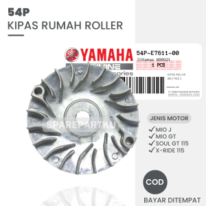 54P KIPAS RUMAH ROLLER MIO J / SOUL GT 115 / X-RIDE / / KIPAS CVT SET FINO 115 FI / KIPAS LAWAN RUMAH ROLLER MIO GT / PULLEY DEPAN MIO J / FACE DRIVE KIPAS RUMAH ROLLER/ CVT / KIPAS / PULLY