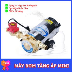 Máy bơm tăng áp mini tự động cho máy giặt bình nóng lạnh vòi hoa sen vòi vệ sinh...Bảo hành 6 tháng