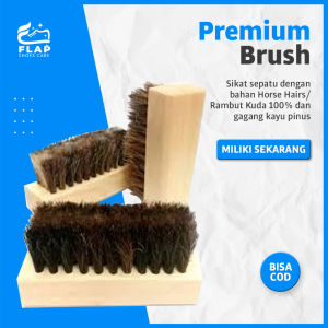 FLAP Shoes Sikat Sepatu Premium Bulu Kuda