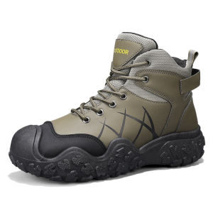 Outdoor climbing boots Martin boots low cut anti-slip wear-resistant mens boots hiking shoes construction site work fashionable boots