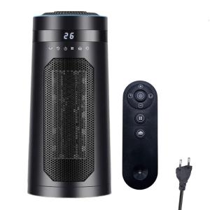 Vertical Heater Energy Efficient Low Noise Heating Device Overheating Protections Electric Warmer ABS Texture for Home