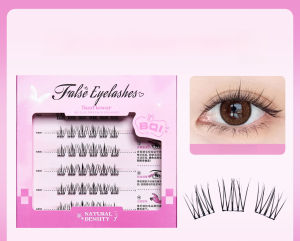 Natural False Eyelashes Sunflower Glue Free