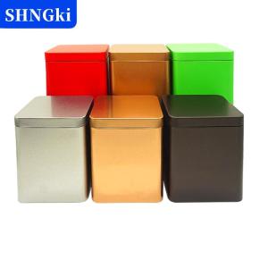 [COD] 🔥🔥🔥SHNGki 1pcs trà lon vuông kim loại bao bì hộp lưu trữ trường hợp nhỏ thiếc lọ