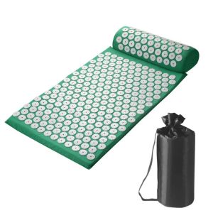 SIRENXI Bộ gối Thảm và gối mát-xa bấm huyệt Túi vải đựng đồ Chống trượt Thảm tập yoga bấm huyệt Sensi massage Cơ bắp Thảm tập bấm huyệt Yoga Thể dục