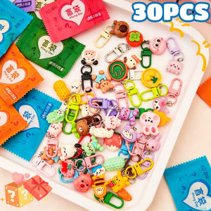 30pcs Cute Keychain Blind Bag Cartoon Pendant Surprise Bag Accessories Birthday Gift Collectible