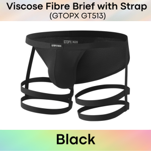 Mens Brief: Viscose Fibre Brief with Double Thigh Strap (GT513)