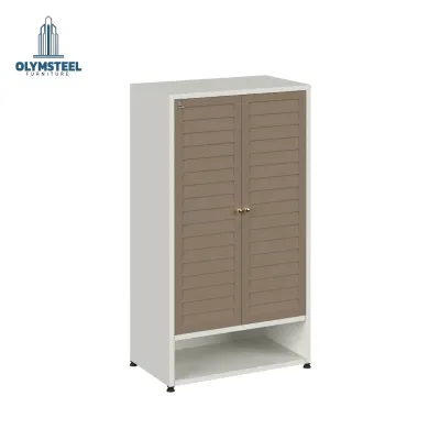 Olymsteel SR 006 2P Jalusi / Rak Sepatu Besi Minimalis / Lemari Sepatu 2 Pintu Ventilasi Anti Bau