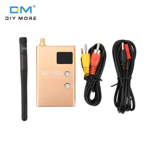 diymore RC832HD RC-HD FPV 5.8G 5.8GHz Wireless Analog Signal Receiver 48CH Wireless Audio/Video High Sensitivity Receiver with Audio/Video and Power Cord for