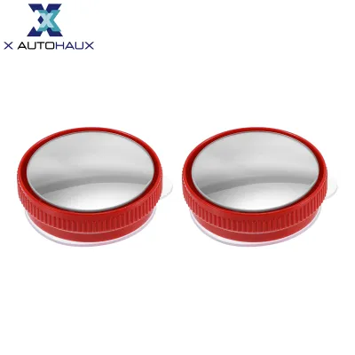 X AUTOHAUX 1 Pair Universal Blind Spot Car Mirror - Car Rearview Mirror 360 Degree Rotation Adjustable - Glass Black