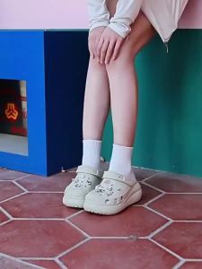[Free Shipping] WomenS Summer Outdoor Thick-Soled Height-Increasing Non-Slip Versatile Closed-Toe Clogs Beach Sandals Trendy Ins Style