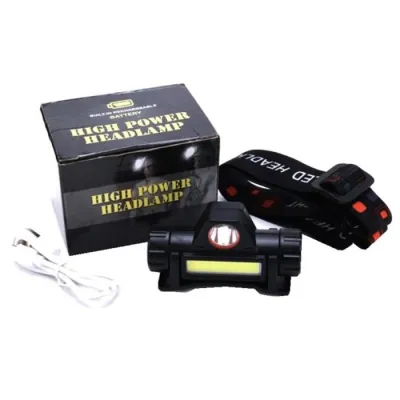 Headlamp Senter Kepala Lampu LED USB Recharger High Power Jarak Jauh