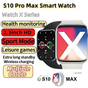 S10 Pro Max nfc HD 2.03 NFC Smart Watch Dynamic Island Answer Call Series10 Bluetooth Call Blood Oxygen Monitoring Sport Fitness Tracker Custom Dial Men Women For Android Phone