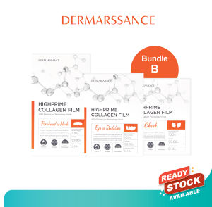 [Bundle Deal] Dermarssance HighPrime Collagen Film Cheek+Film Forehead or Neck+ Eye or Smileline