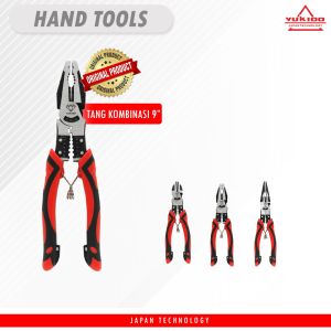 Set Pemotong Serbaguna YUKIDO 3 Pcs - Tang Multifungsi Chrome Vanadium Steel dengan Gagang PVC