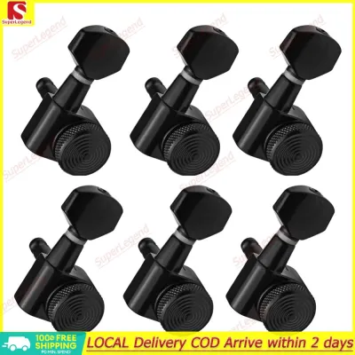 【Big Sale】6Pcs Guitar Locking Tuners Black Locking Tuners Sealed Machine Heads Tuners for Acoustic Or Electric Guitar【SuperLegend】