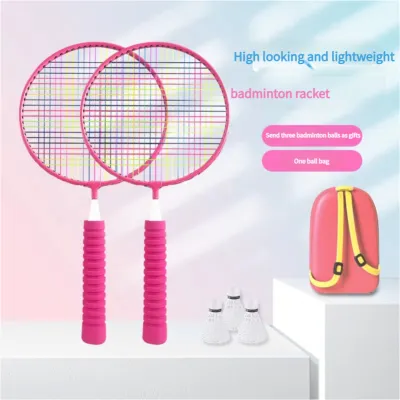 Children outdoor sports toys Badminton Racket 2pcs with 3balls for kids High quality boy girl Gifts