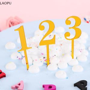 🎉【Low price】🎉LAOPU New 0-9 Number Birthday Cake Decorations Wedding Cake Topper Adorn For Kids Birthday Party Holiday Cake Supplies