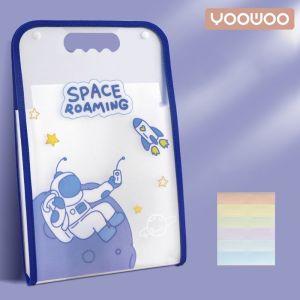 YooWoo File Organizer | Tempat Penyimpanan Berkas & Folder Portable | Wadah Kertas Ujian | ATK & Binder Praktis