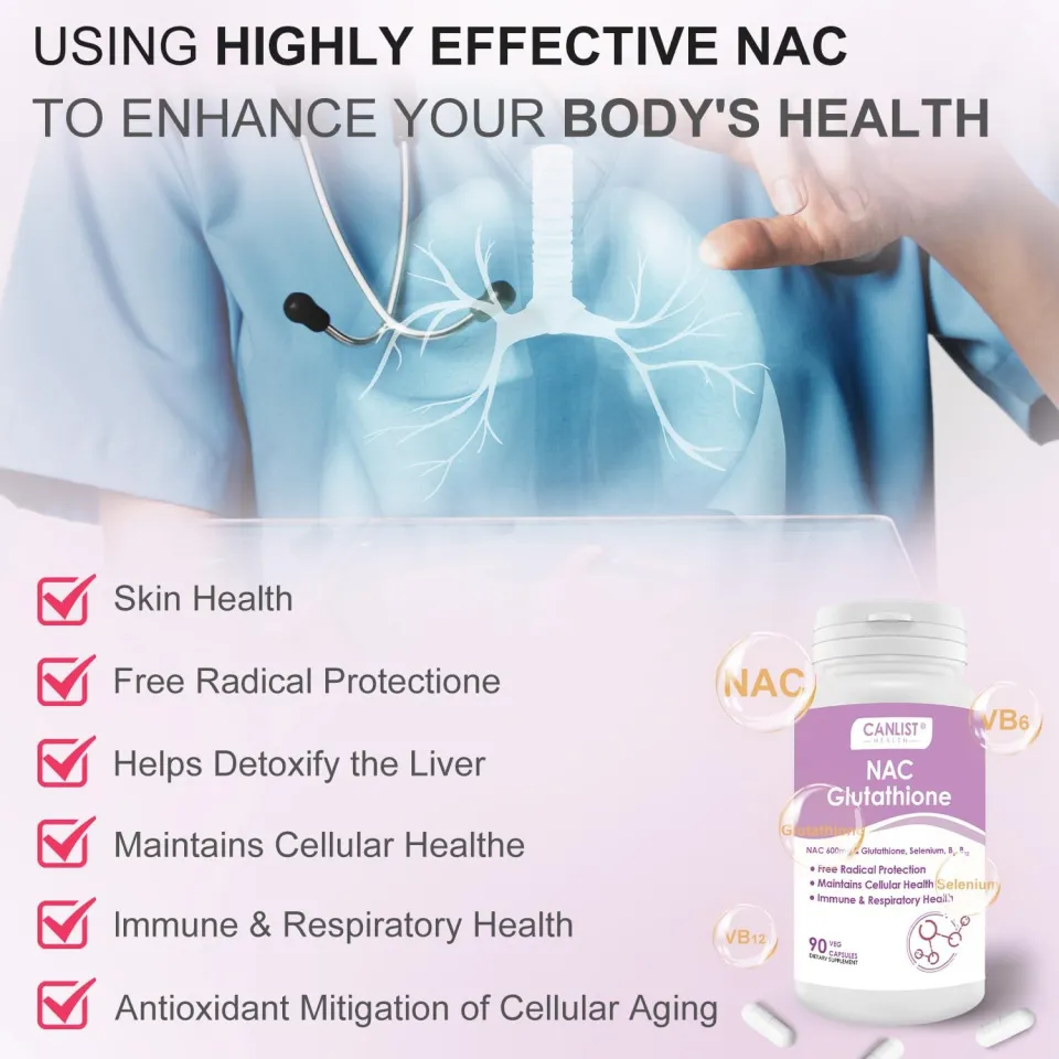nac glutathione skin whitening Active White Glutathione & Vitamin C Skin Whitening Capsules main image 0