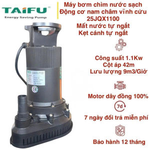 Máy bơm chìm nước sạch thân nhựa 1.1Kw (1.5HP) TAIFU 25JQX1100 - Bảo hành 1 năm