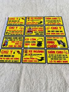 Bộ tem decal dán xe máy mẫu nhiều logo chú ý giận chịu đen zin thái siêu đẹp