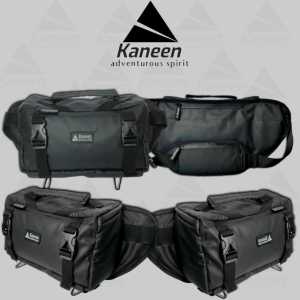Tas Selempang Waistbag Pria Waterproof Premium Multifungsi Kaneen X2X Hitam