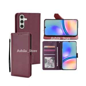 Case For Samsung Galaxy A05s Case Dompet Flip Cover Leather Premium Sarung Buku HP Bisa Standing