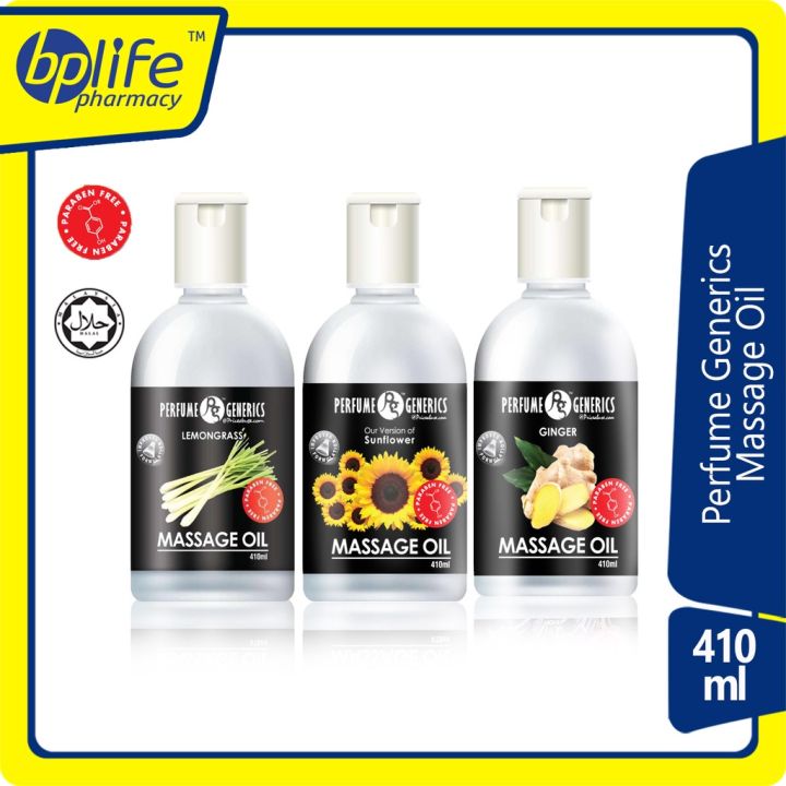 Perfume Generics Massage Oil 410ml (Sunflower/ Lemongrass/ Ginger