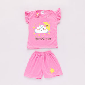 Setelan Anak Perempuan Ruffle Sweet Dreams/ Setelan Bayi Perempuan / Baju Anak anak perempuan / Baju Bayi 0 6 bulan/ Baju Anak Perempuan/ Pakaian Anak Bayi Perempuan 0 - 4 Tahun