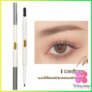 Winsome Bobeini ดินสอเขียนคิ้วติดทนนาน แบบสองหัว กันน้ํา ติดทนนาน Eyebrow