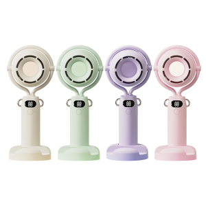 Nhỏ hoạt hình quạt cầm tay xách tay thiết kế có thể gập lại 5 chế độ gió có thể sạc lại ABS kết cấu cho những buổi dã ngoại cắm trại