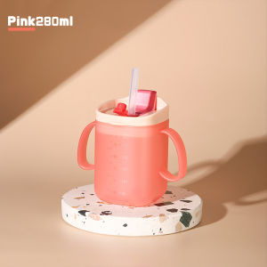 Mamibayi 2In1 Training Cup Bayi Duckbill Straw Cup Botol Minum Cangkir Anak 280ML