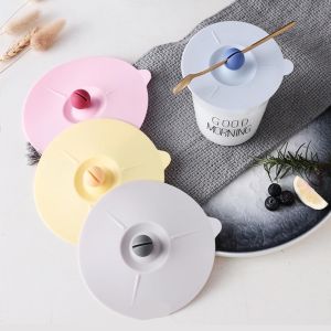 Cup Cover 10cm Diameter Silicone Leakproof Coffee Mug Suction Lid Cap Airtight Seal Cup Cover