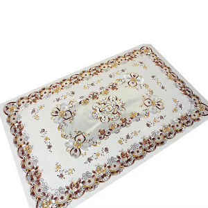 Taplak Meja Sultan Anti Air Motif Kotak Kotak Bahan PVC 150x90 Cm Meja Ruang Makan Tamu Premium-D201-2B-wonderfulstore