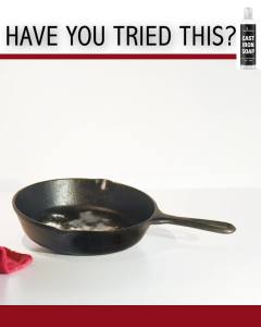 Culina Cast Iron Cleaning & Restoring Scrub    Removes Rust Without Scratching & Care Before Cleaning Washing & Seasoning    100% Natural    for Cast Iron Skillets Pans & Cookware