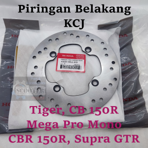 Piringan Cakram Belakang KCJ 100% ORI HONDA TIGER NEW MEGA PRO MONO CB 150R CBR 150R SUPRA GTR DISC