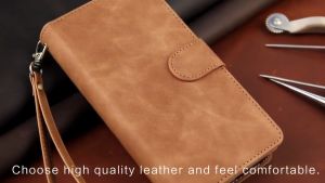 elegantstunning For Samsung A7 2017/A720 PU Leather Cell Phone Case Protective Cover Shell with Buckle