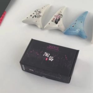 陶笛12孔专业初学者中音ac调陶瓷古风笛子新手入门演奏级陶埙乐器Ocarina 12 Lubang Pemula Profesional Alto AC Tune Seramik Bagpipe Pemula Baru Bermain Instrumen Tao Xun