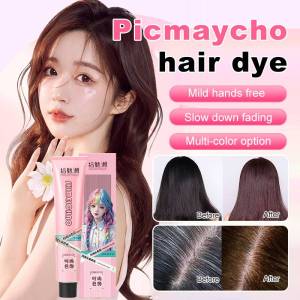 Botanical Hair Dye No Bleach Raspberry Color Gentle Whitening Dyeing at Home